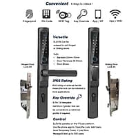LOCKTON 'E-Series' Euro Narrow Leverset Smart Door Lock LOCKTON 'E-Series' Euro Narrow Leverset Smart Door Lock