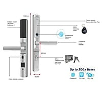 LOCKTON 'E-Series' Euro Narrow Leverset Smart Door Lock LOCKTON 'E-Series' Euro Narrow Leverset Smart Door Lock