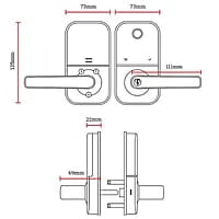Carlisle Luxe Digital Entrance Lock Carlisle Luxe Digital Entrance Lock