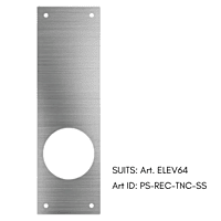 LOCKTON S/Steel SCAR PLATE (RECTANGLE 225 x 69mm)
