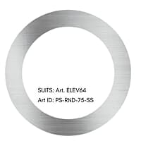 LOCKTON Stainless Steel Scar Plate (Round, 75mm Diameter)