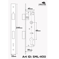 LOCKTON 'E-Series' Euro Smart Mortice Lock