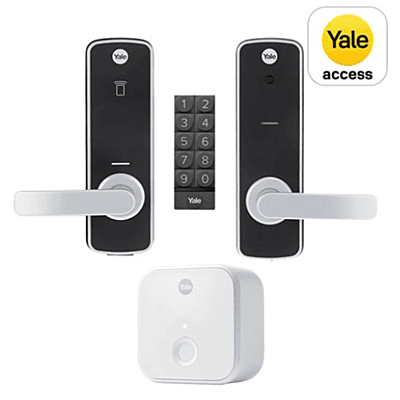 Unity Entrance Yale Lock with Connect Bridge and Keypad Silver – YUR/DEL/KIT/SIL