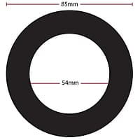 LOCKTON Stainless Steel Scar Plate (Round, 75mm Diameter)